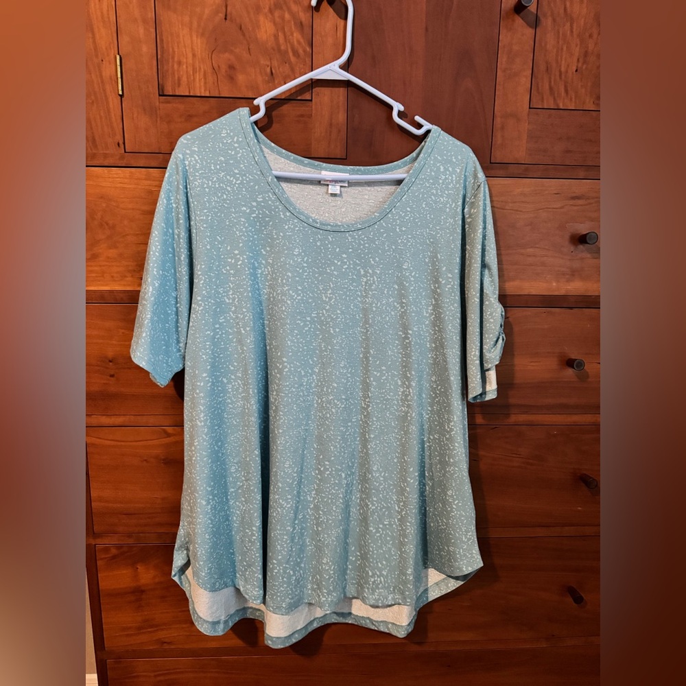 Blue Speckled Short Sleeve Morgan tee